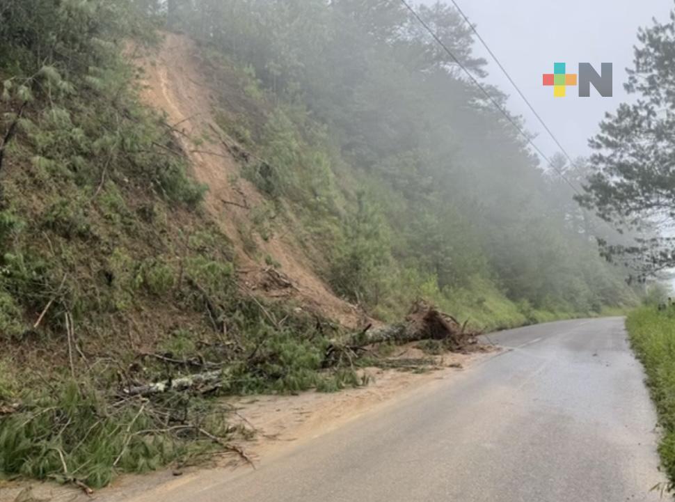 Lluvias intensas provocan deslaves y cortes de energía en la Huasteca Baja y Sierra de Huayacocotla