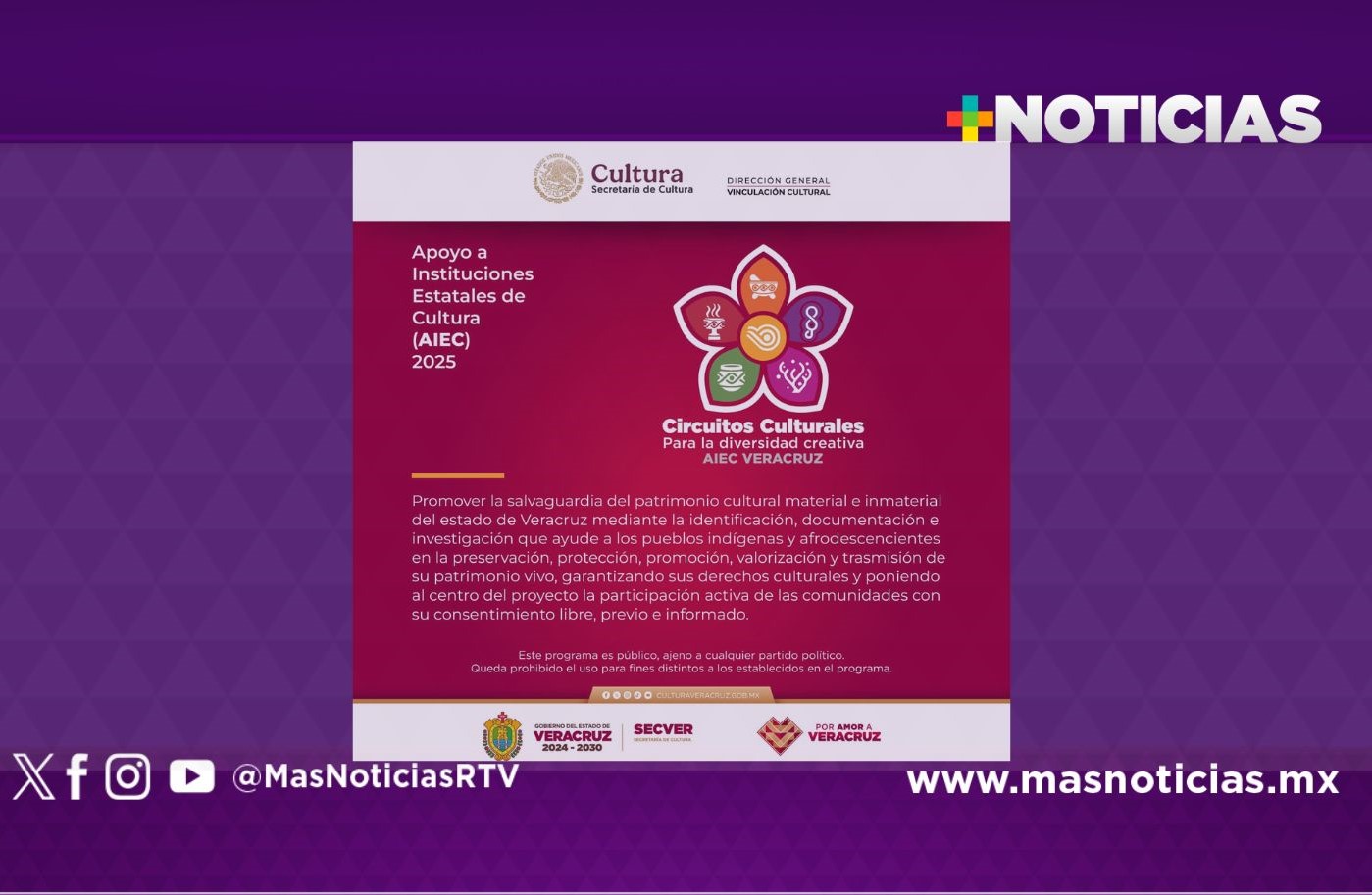 Impulsa Secver Circuitos culturales para la diversidad creativa