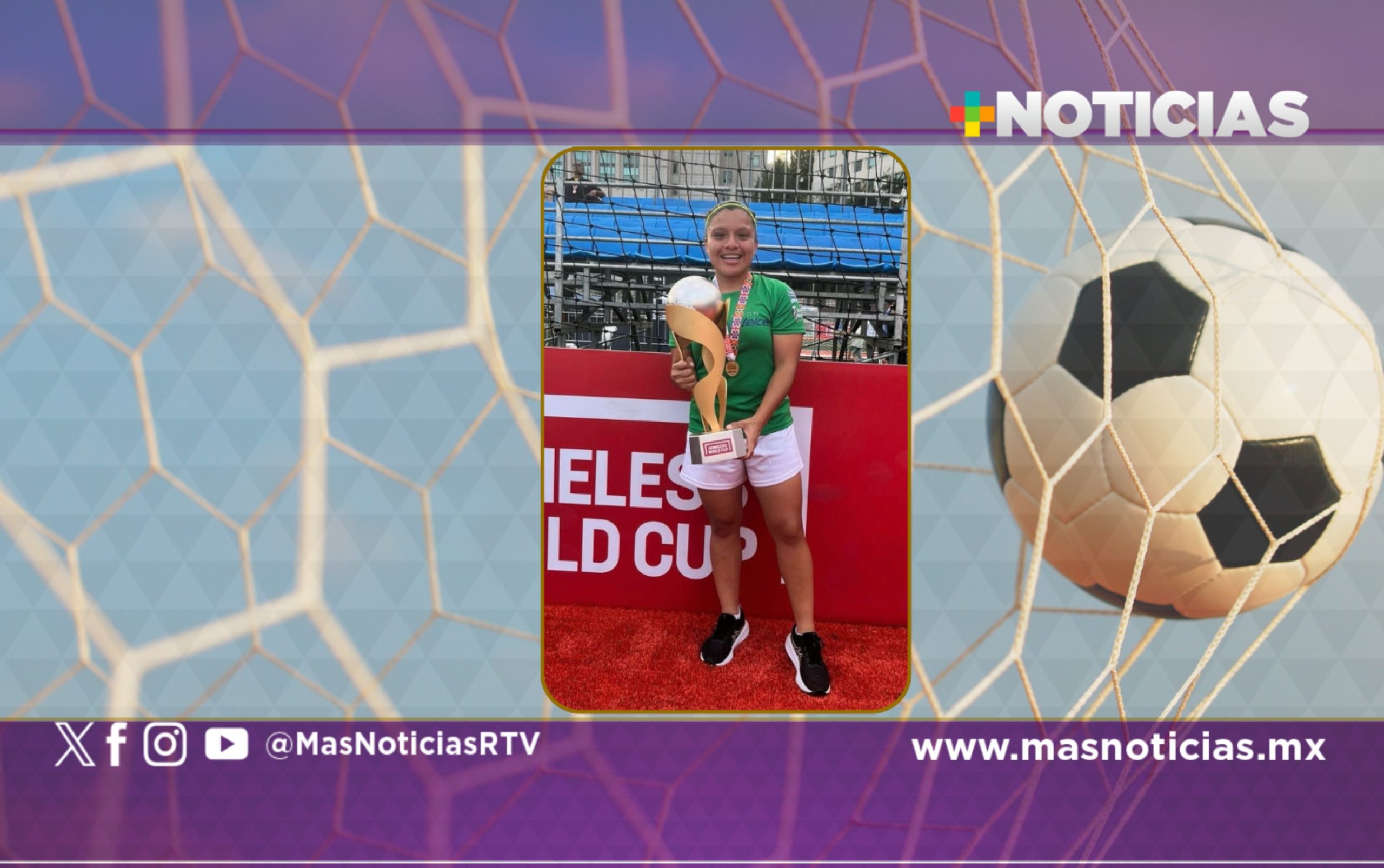 Jacqueline Garrido convocada por México a Mundial de futbol 7 en Roma