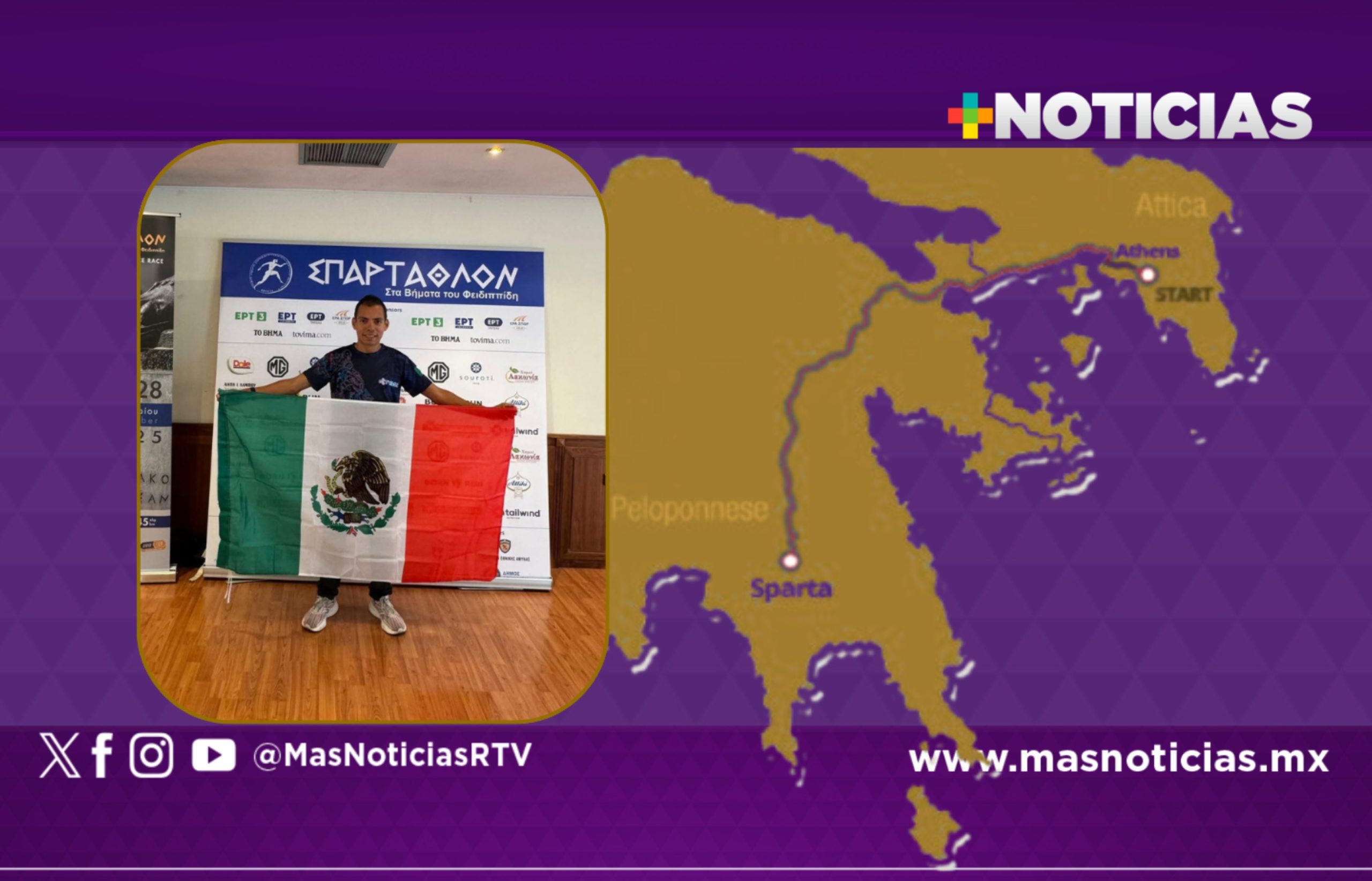 Ultramaratonista de Río Blanco representará a México en el Spartathlon 2025