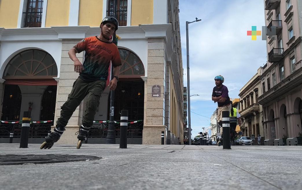 Patinadores reclaman espacios para practicar en Veracruz