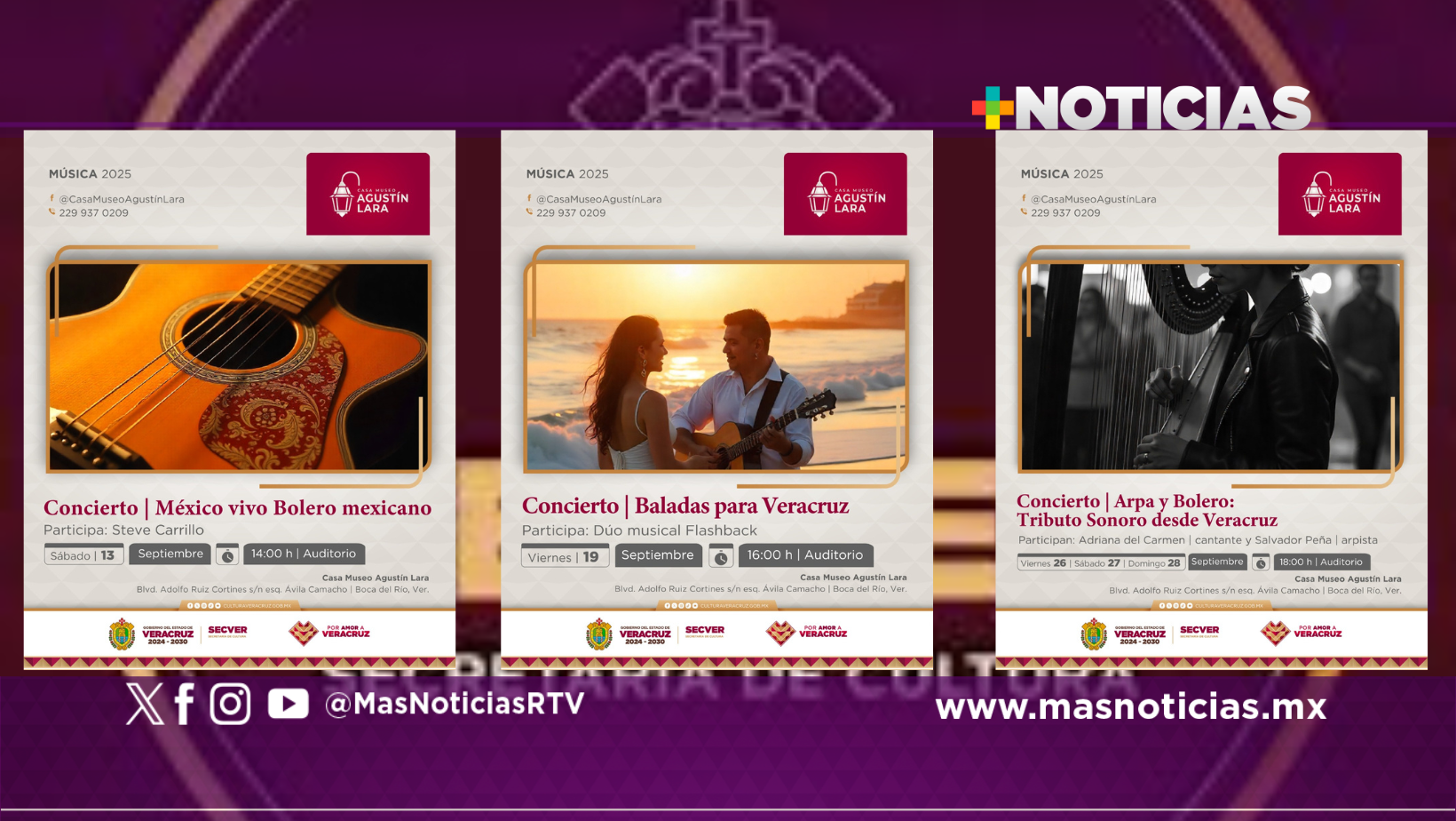 Disfruta las noches de bolero y trova en la Casa Museo Agustín Lara