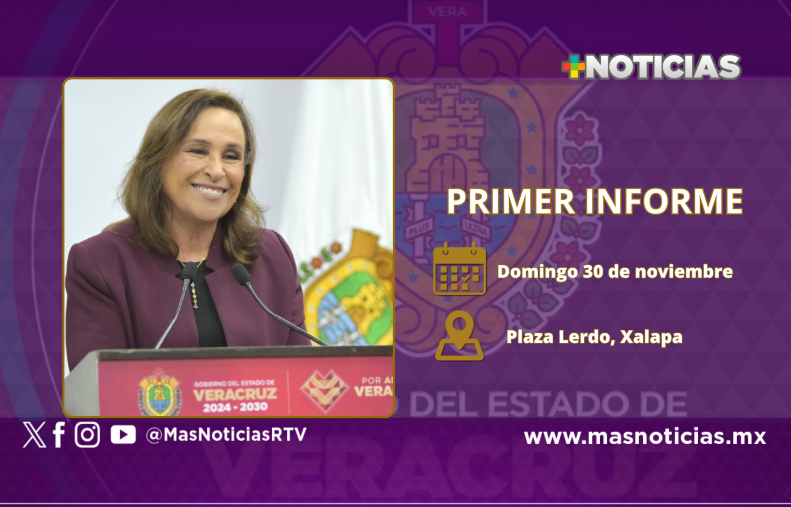 Primer Informe de Gobierno, el 30 de noviembre: Rocío Nahle