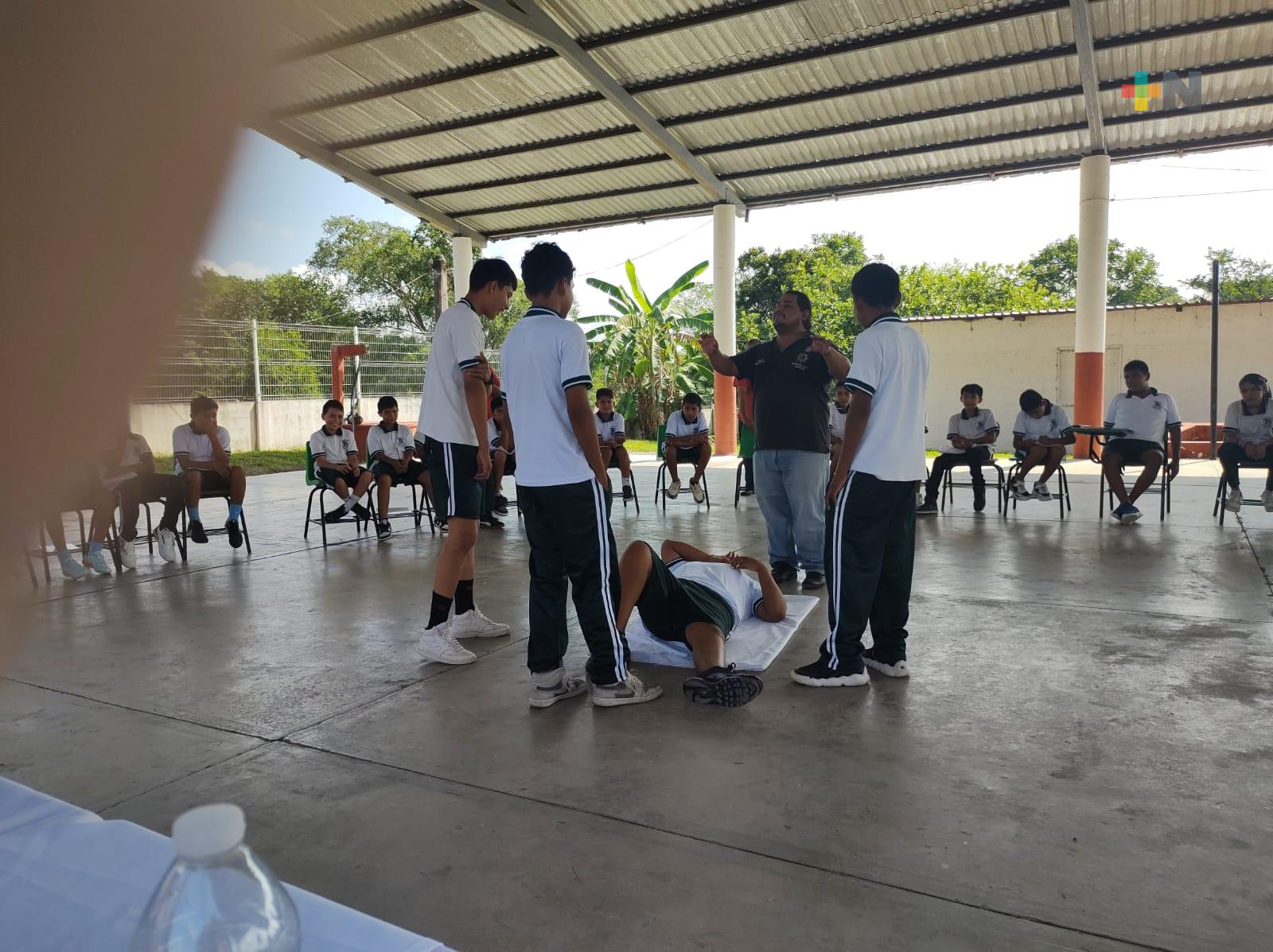 Implementan “Pláticas prácticas para salvar una vida» en escuelas de San Rafael