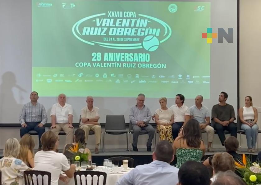 Presentan Copa de Tenis Valentín Ruiz Obregón 2025