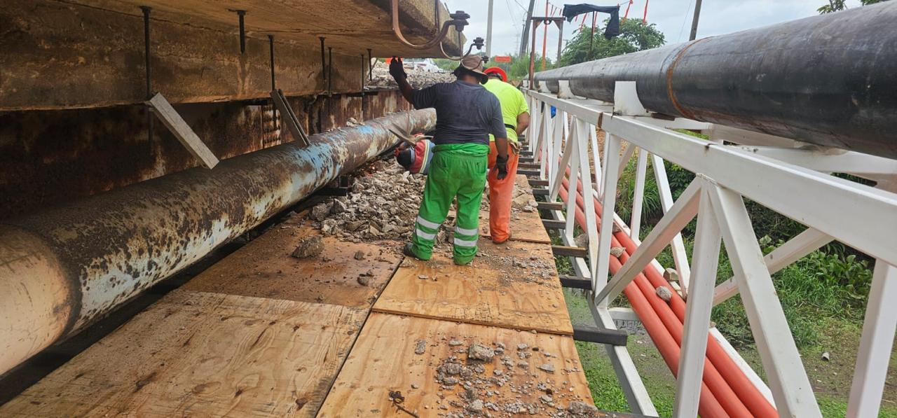 Reconstrucción del puente Calzadas II en Coatzacoalcos registra avance de 52 por ciento: SICT