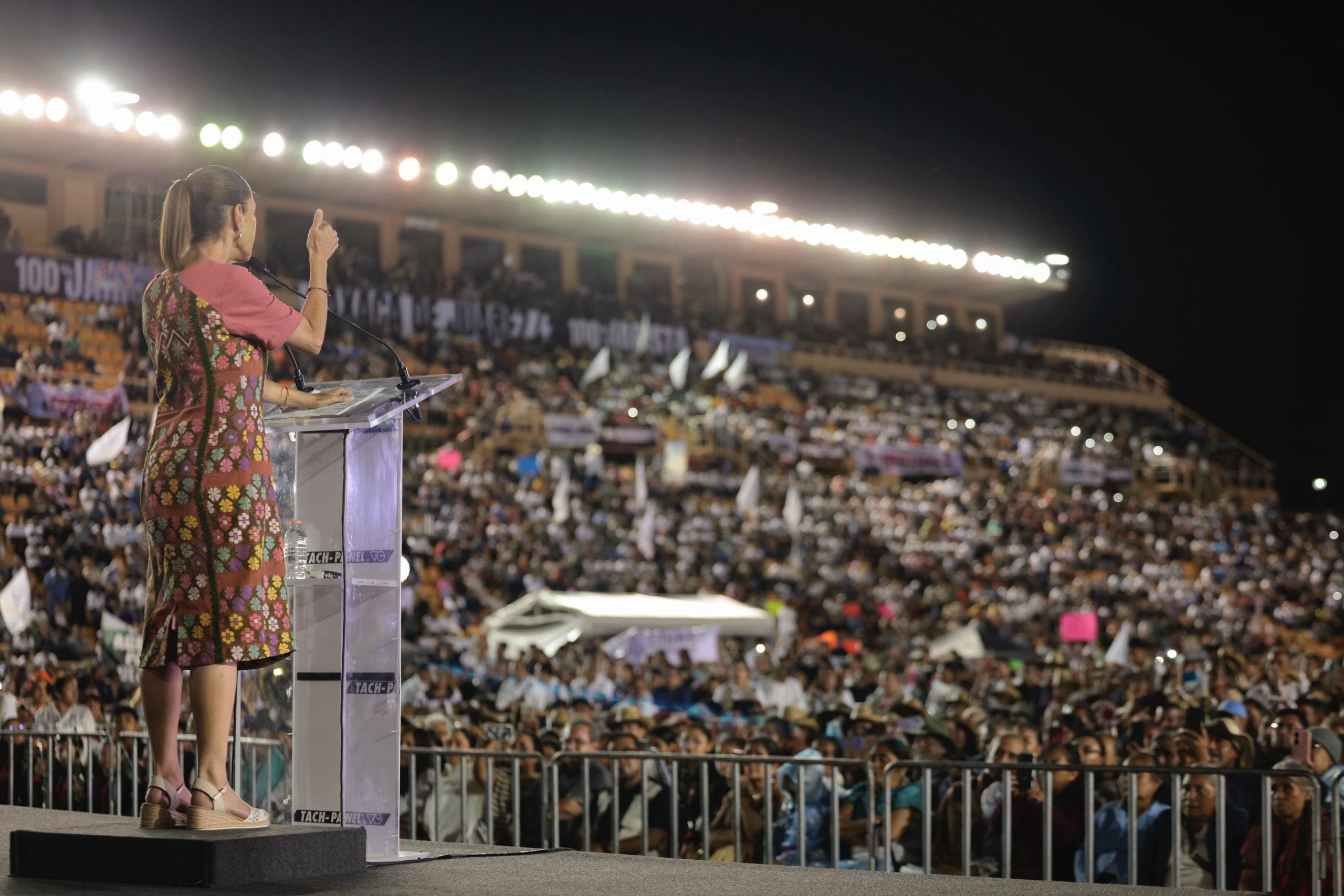 Continúa la gira “Rendición de cuentas” de Sheinbaum; visita Oaxaca y Guerrero