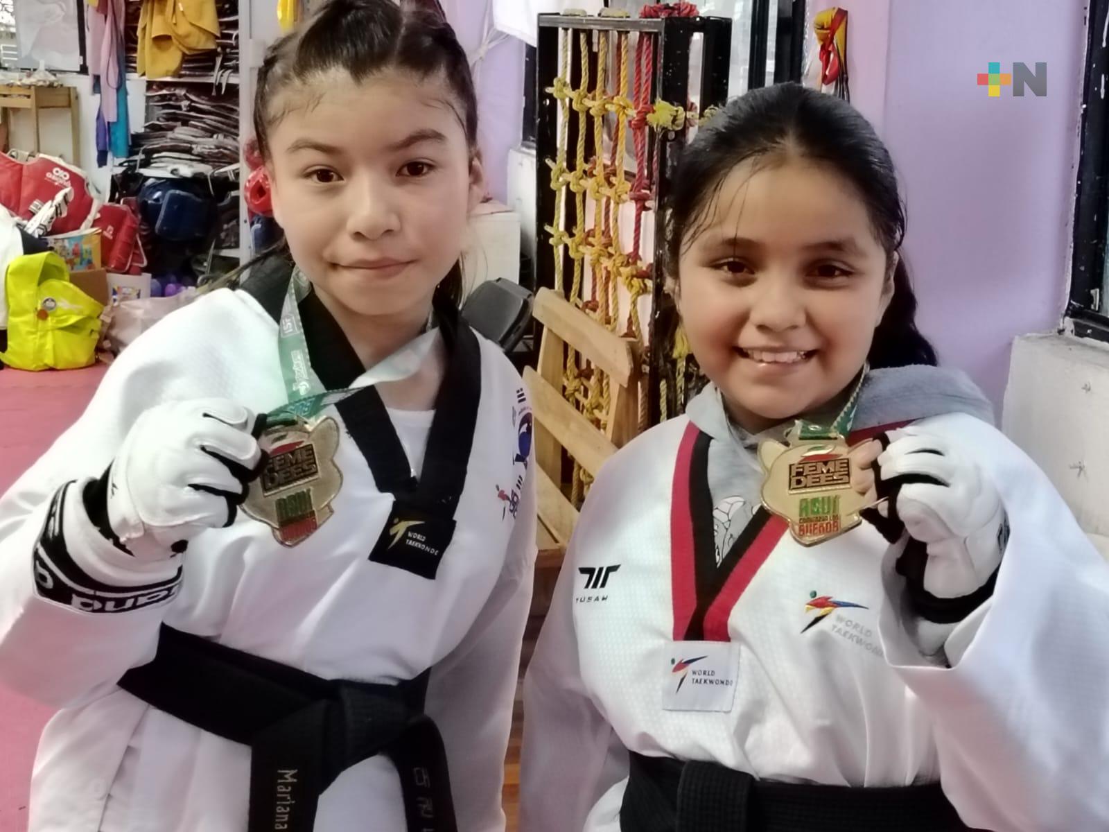Logran medallas taekwondoínes xalapeñas en Gimnasiada 2025