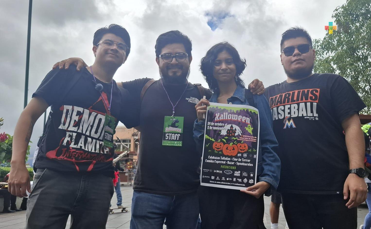 Jóvenes xalapeños organizan festival Xalloween, terror, sabor y diversión