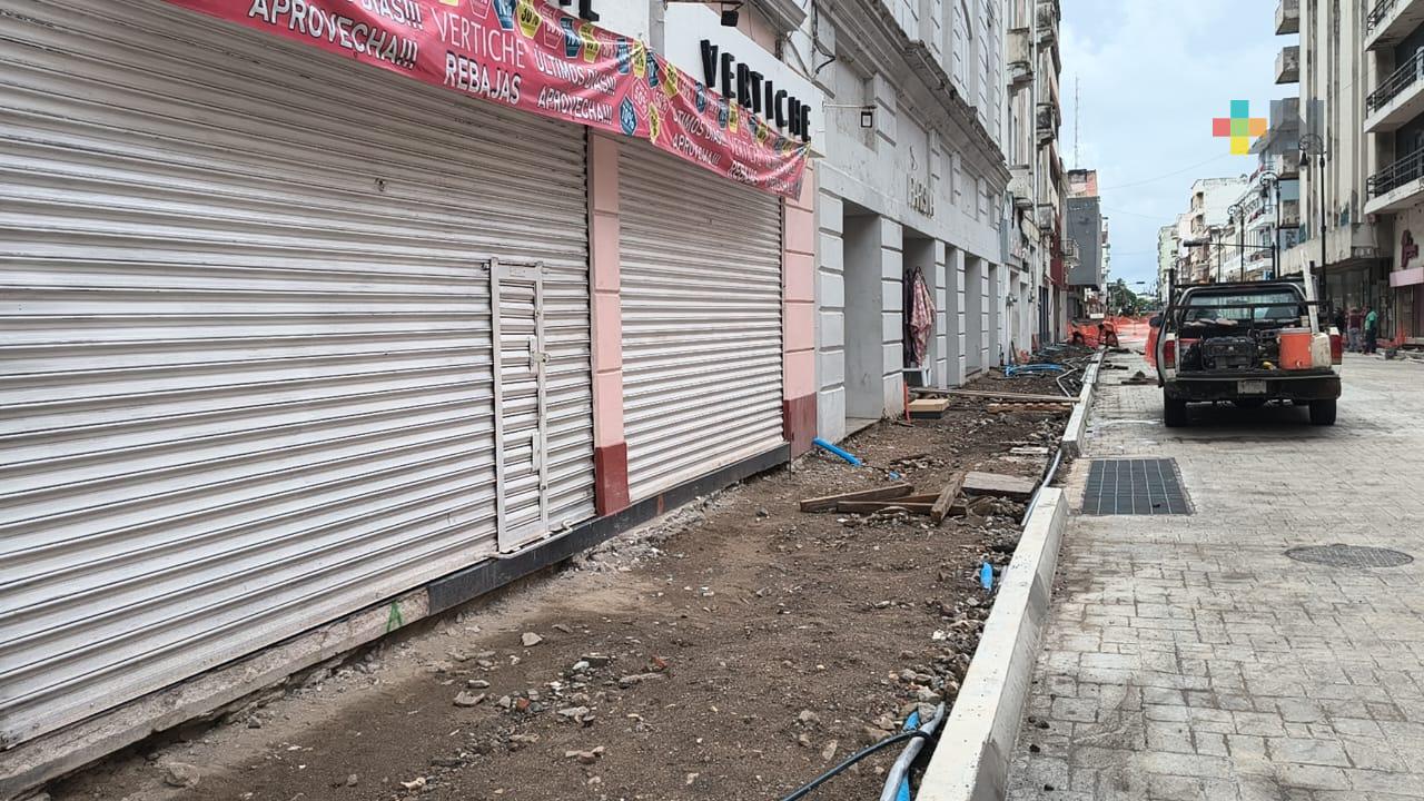 Han cerrado negocios en centro de Veracruz puerto por obras: Canaco