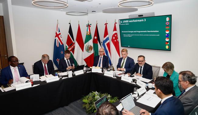 Coalición de países UN80 Global definió ruta de acción sobre reforma de la ONU