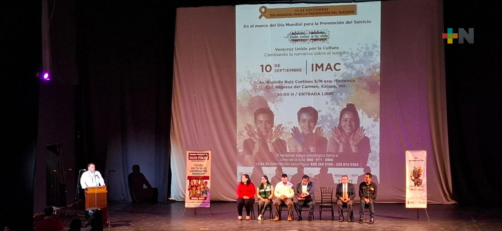 Conmemoran el Día Internacional para la Prevención del Suicidio en Xalapa