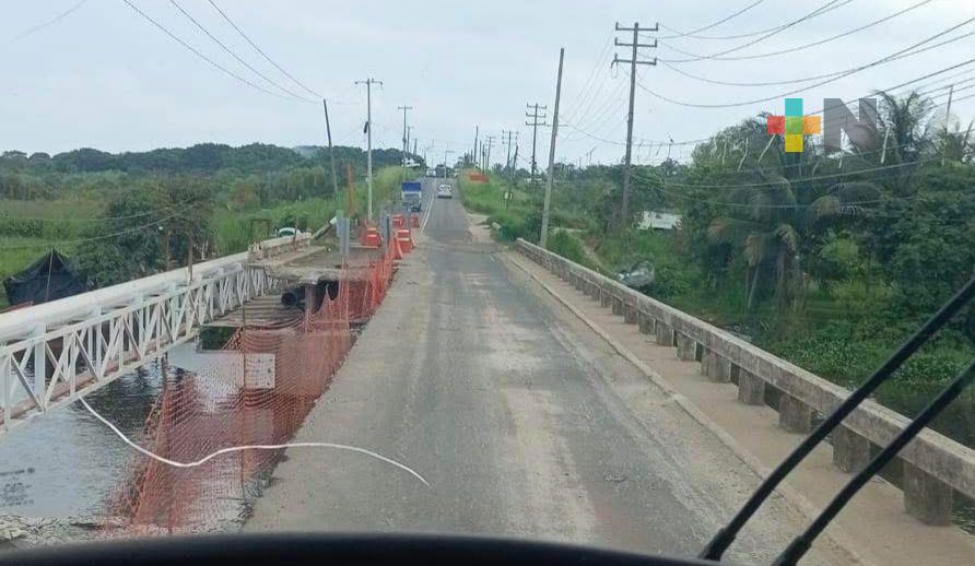 En noviembre estiman concluir rehabilitación del puente Calzadas II en Coatzacoalcos