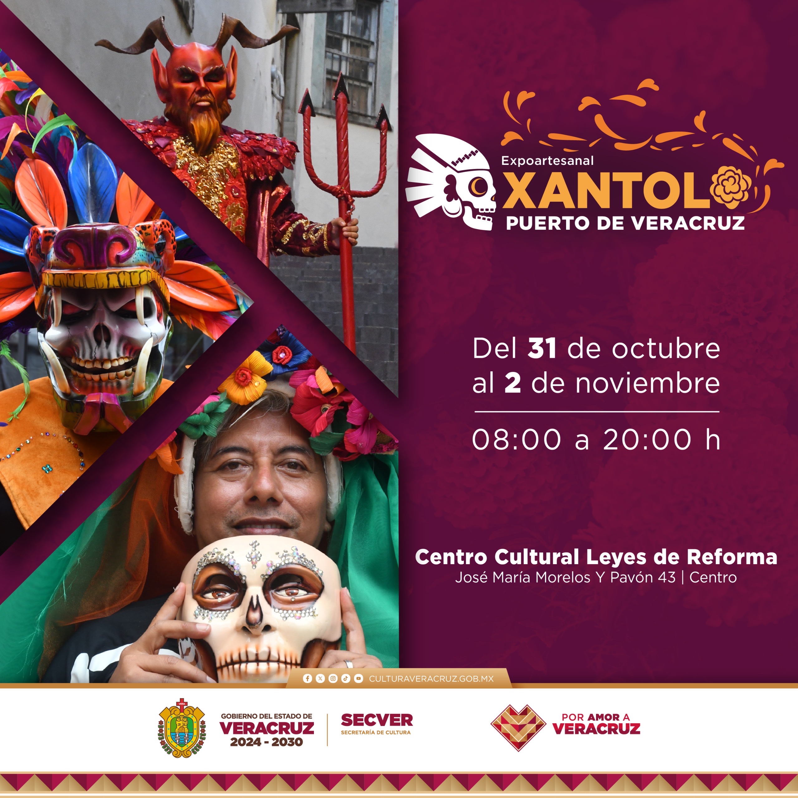 La SECVER invita a las Expoventas temáticas de Xantolo en municipios del estado de Veracruz