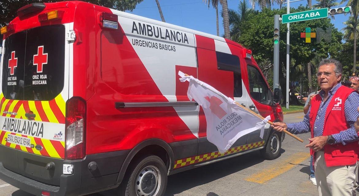 Cruz Roja Veracruz envía ayuda humanitaria al norte del estado