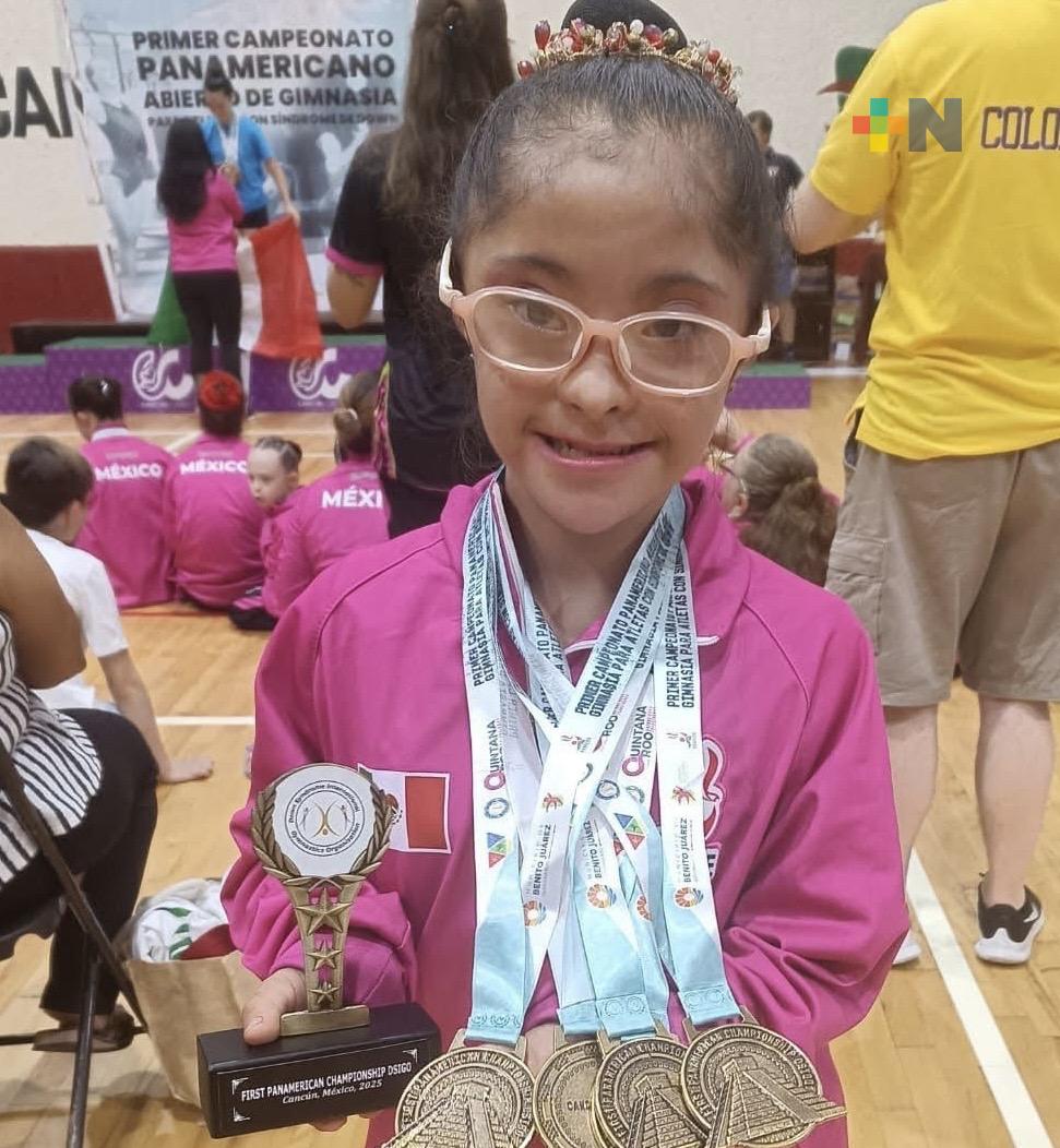 Zoe López Vidaña consigue su pase al mundial de gimnasia rítmica para atletas con síndrome de Down