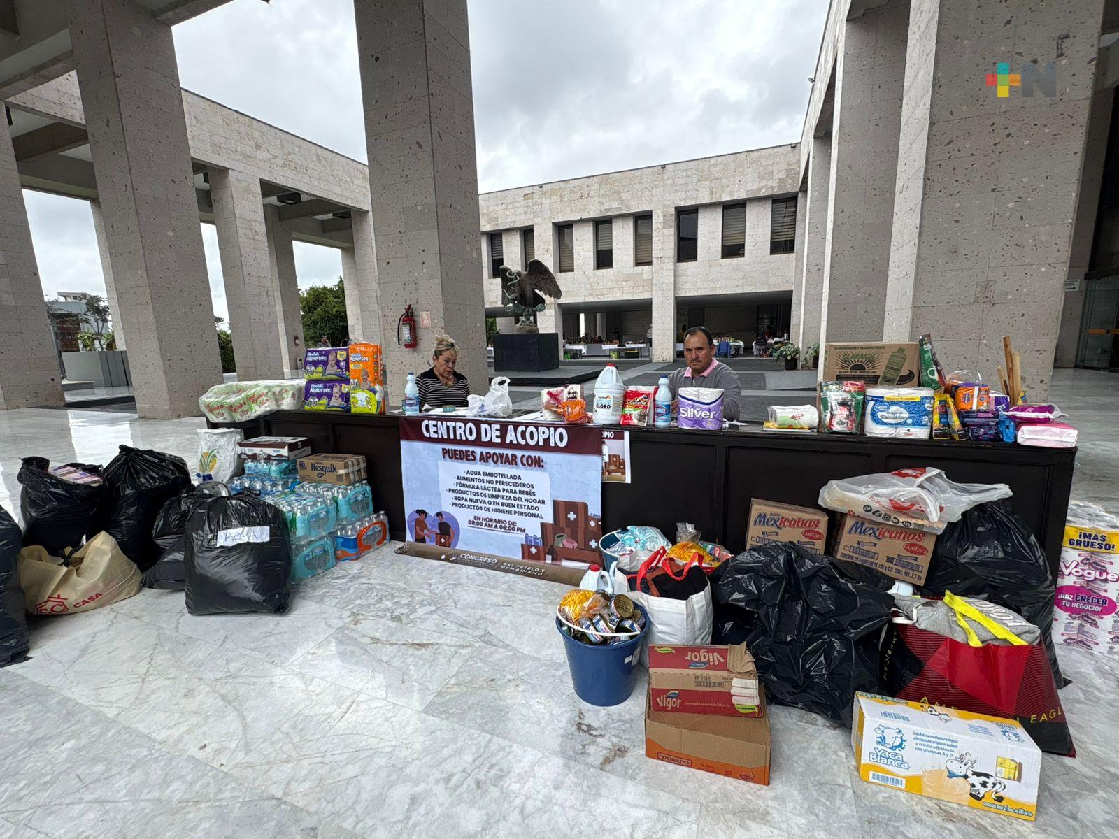 Xalapa suma más centros de acopio para apoyar a damnificados del norte de Veracruz