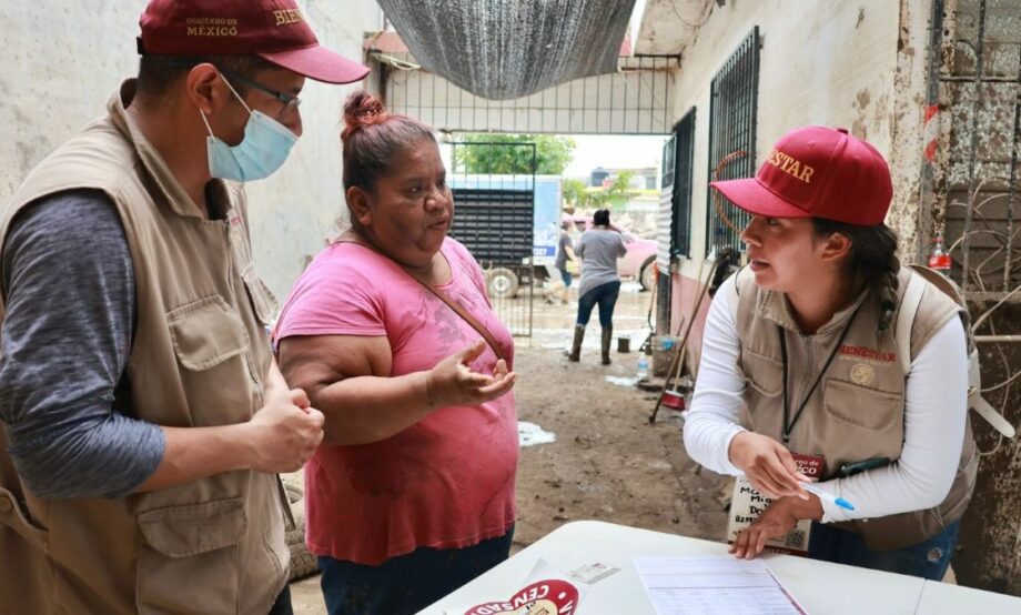 Bienestar reporta 38 mil viviendas censadas por daños