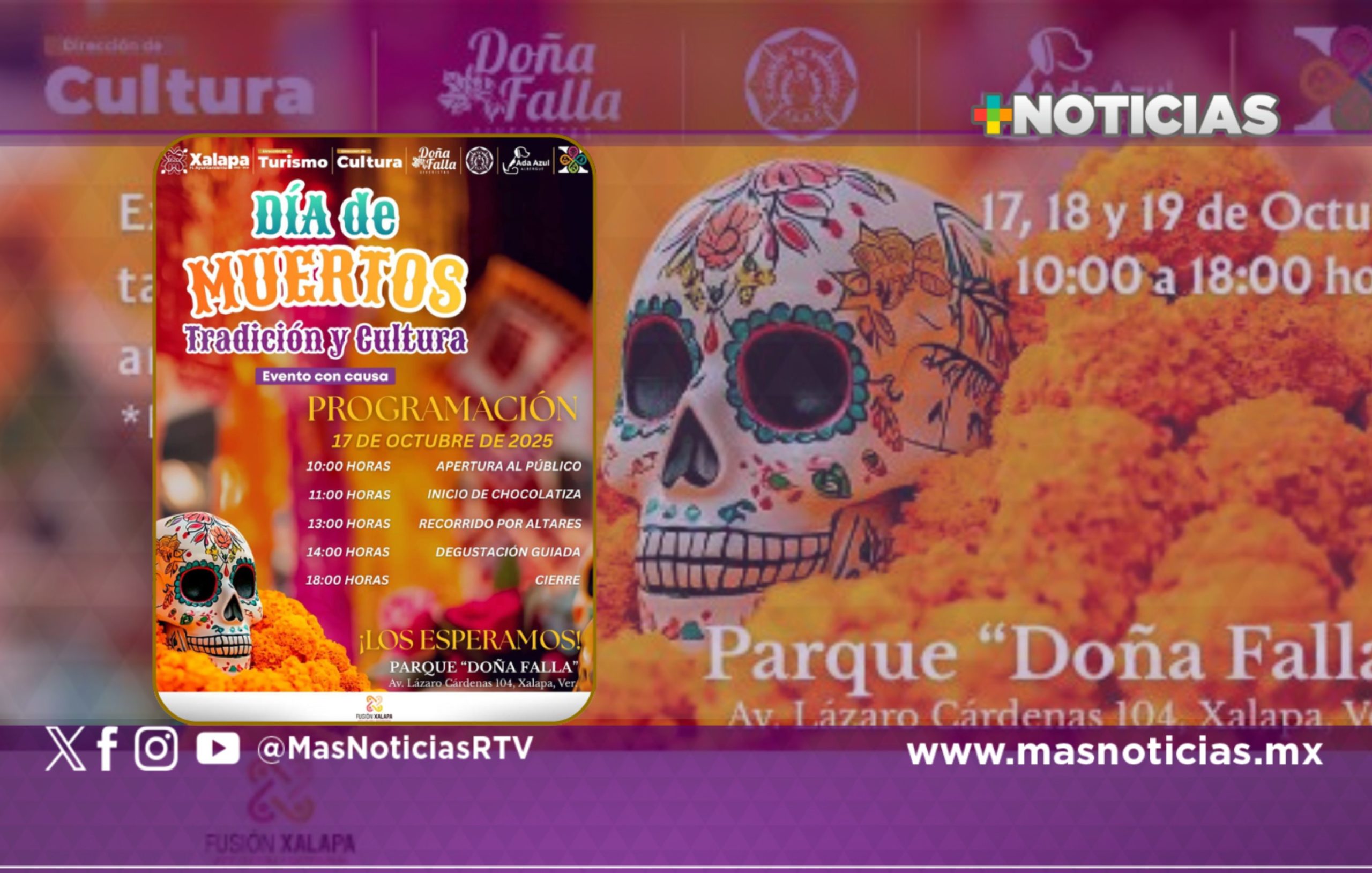 Parque Doña Falla tendrá «Día de muertos, tradición y cultura»