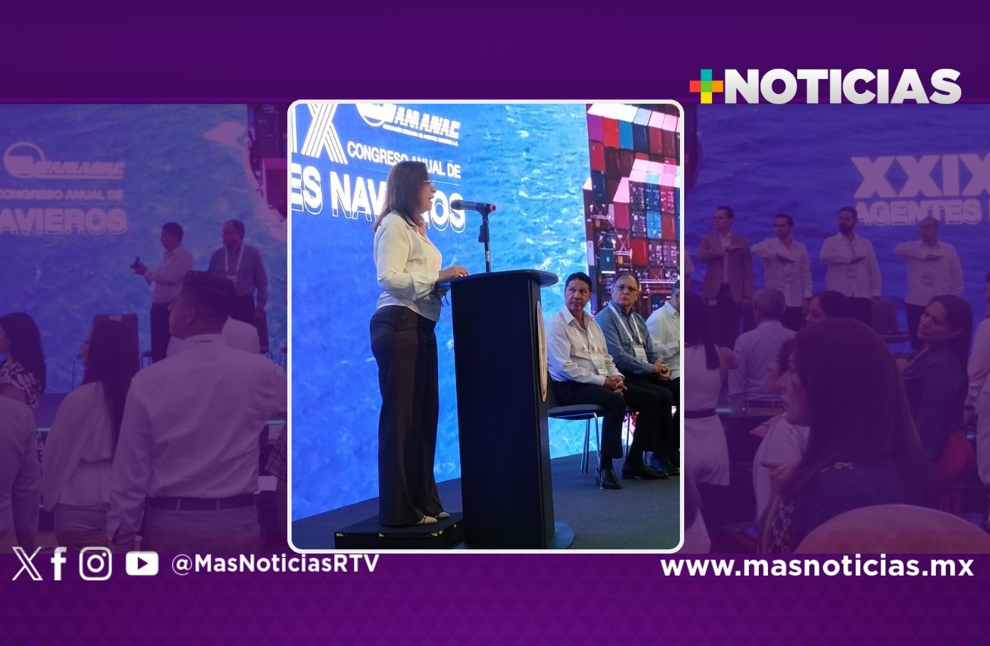 Gobernadora Rocío Nahle inaugura  Congreso Anual de Agentes Navieros en Boca del Río