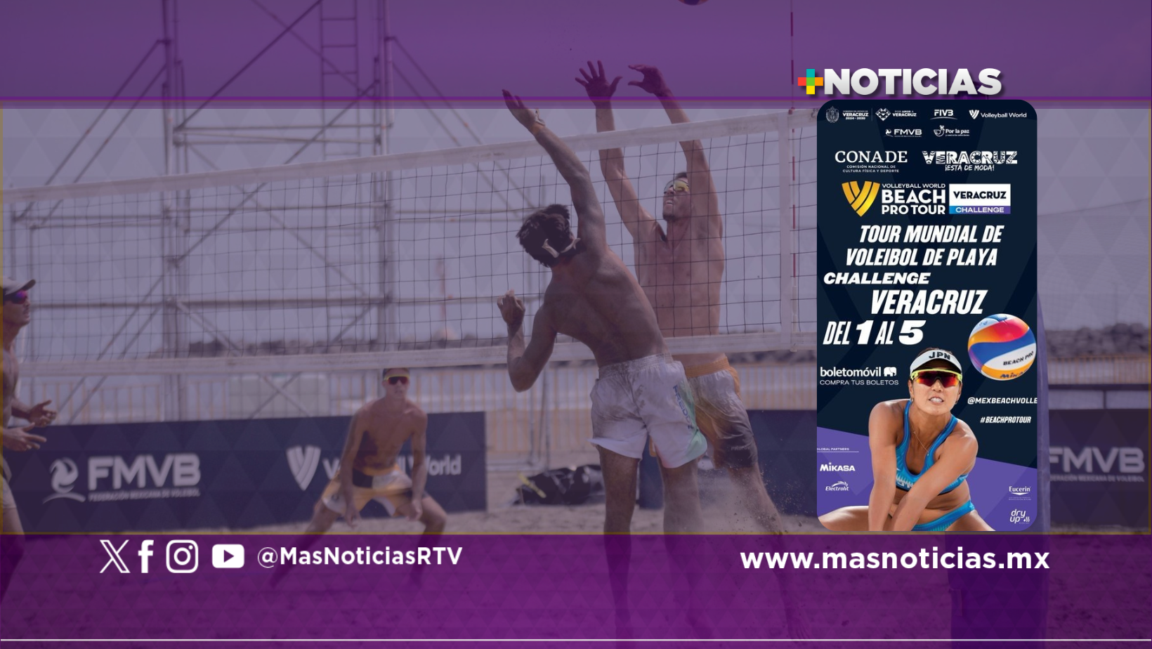 Mundial de voleibol de playa generará una gran derrama económica: Sectur