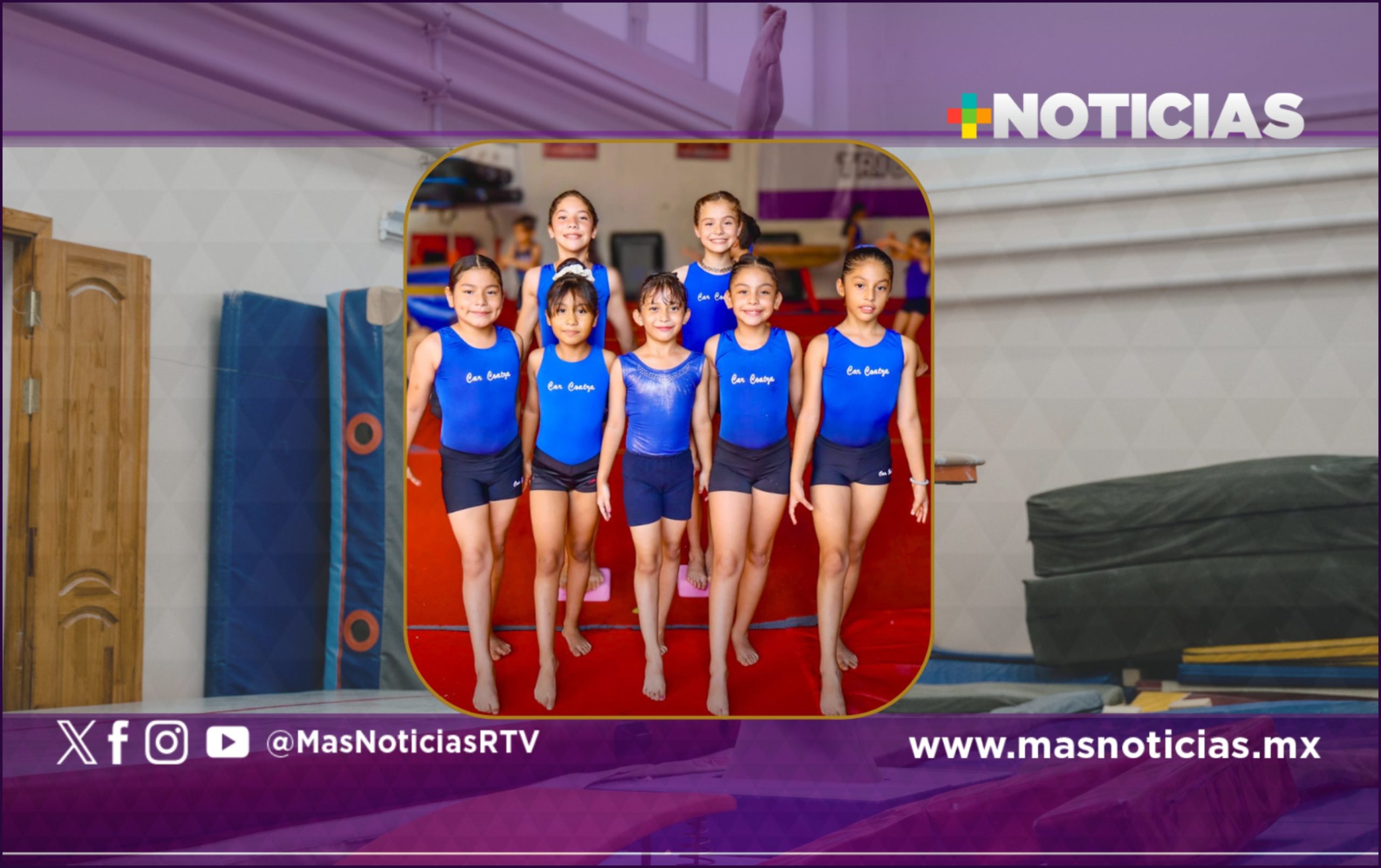 Gimnastas de Coatza compitieron en Mérida, Yucatán