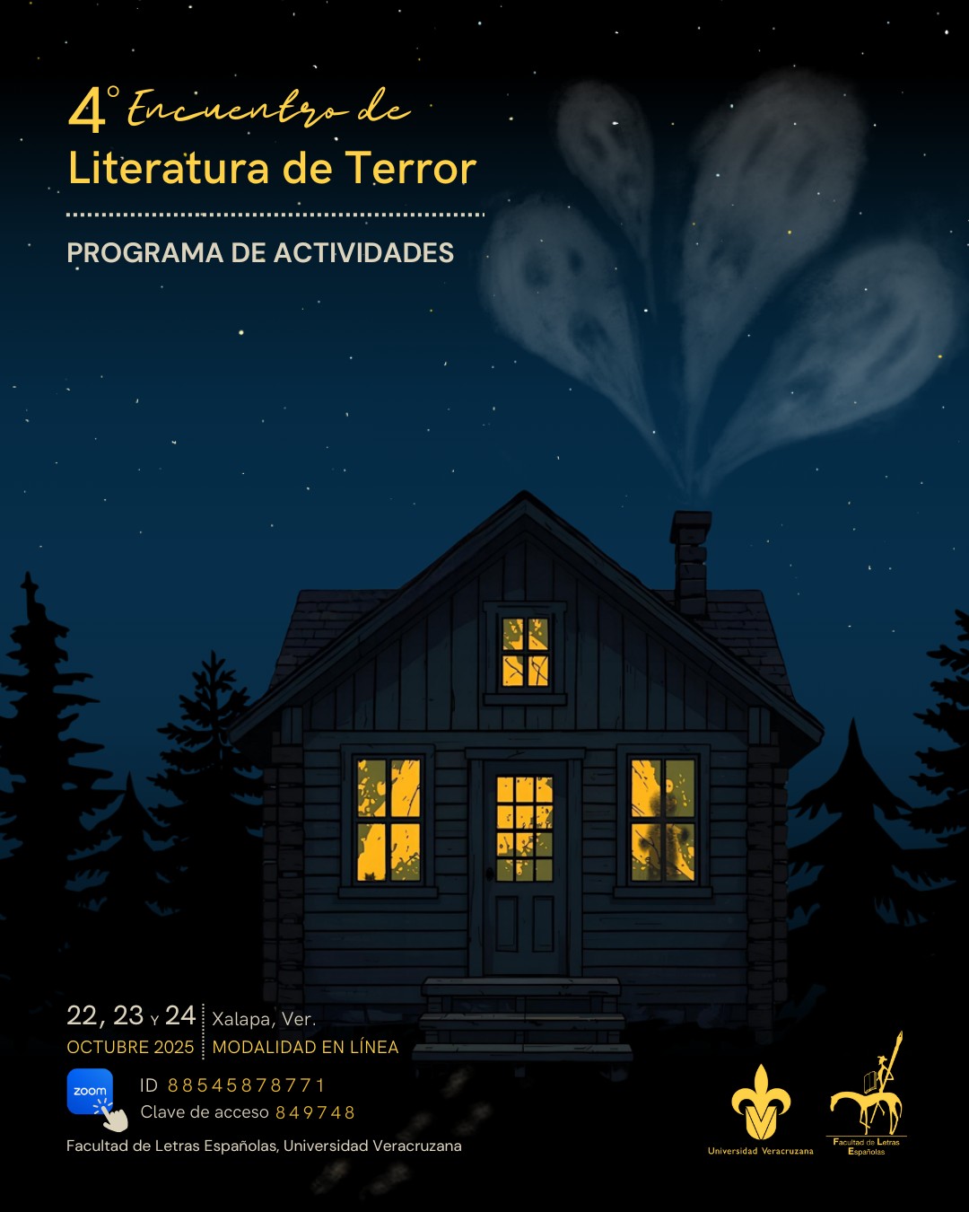 Facultad de Letras Españolas sede del IV encuentro de Literatura de Terror