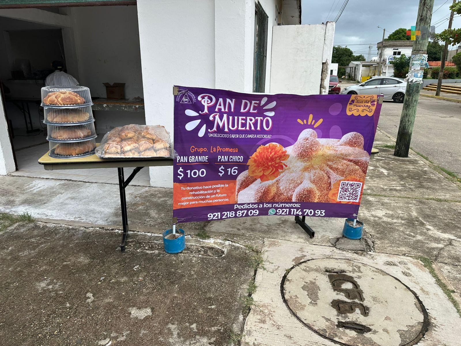 Jóvenes de “La Promesa” elaboran pan de muerto como parte de su rehabilitación