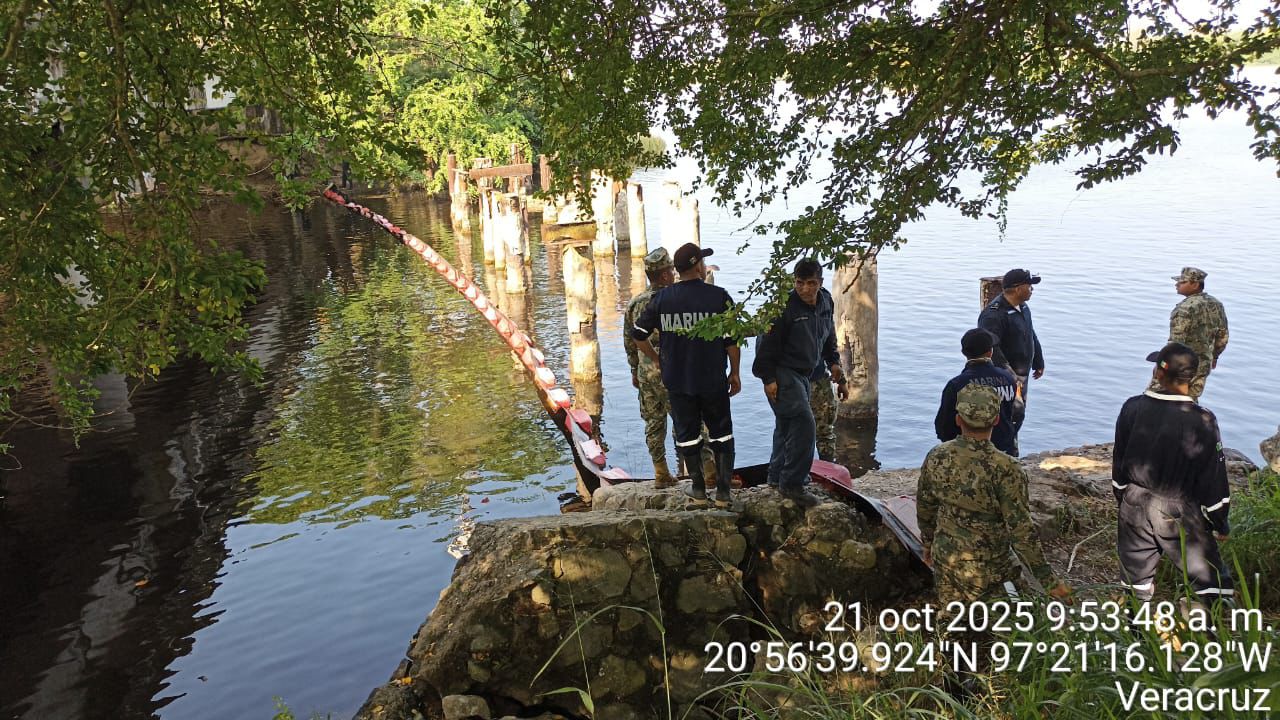 Marina realiza acciones de contención en derrame de Citlaltépetl