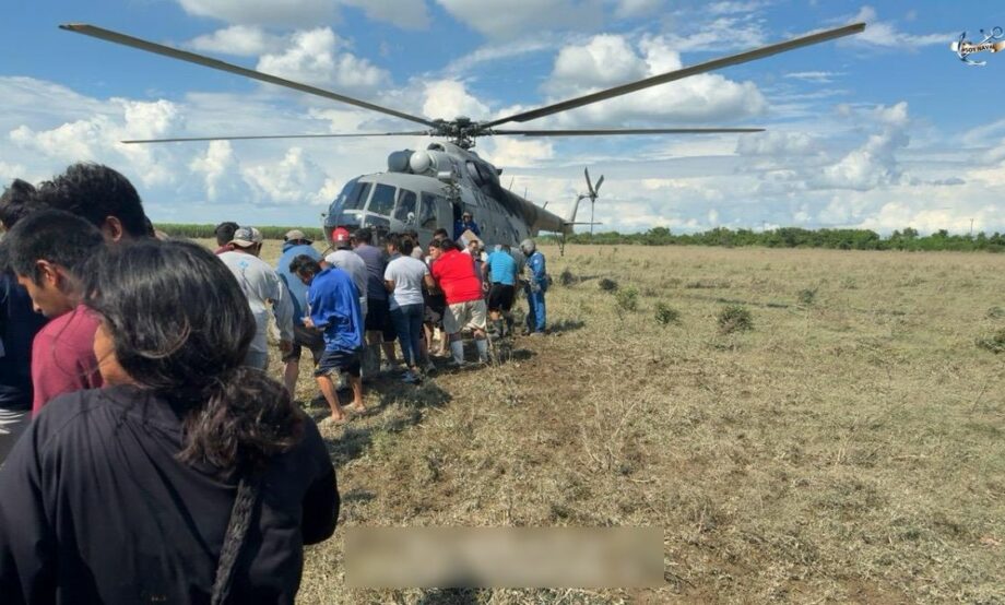 Marina evacúa a personas con necesidad médica en Veracruz