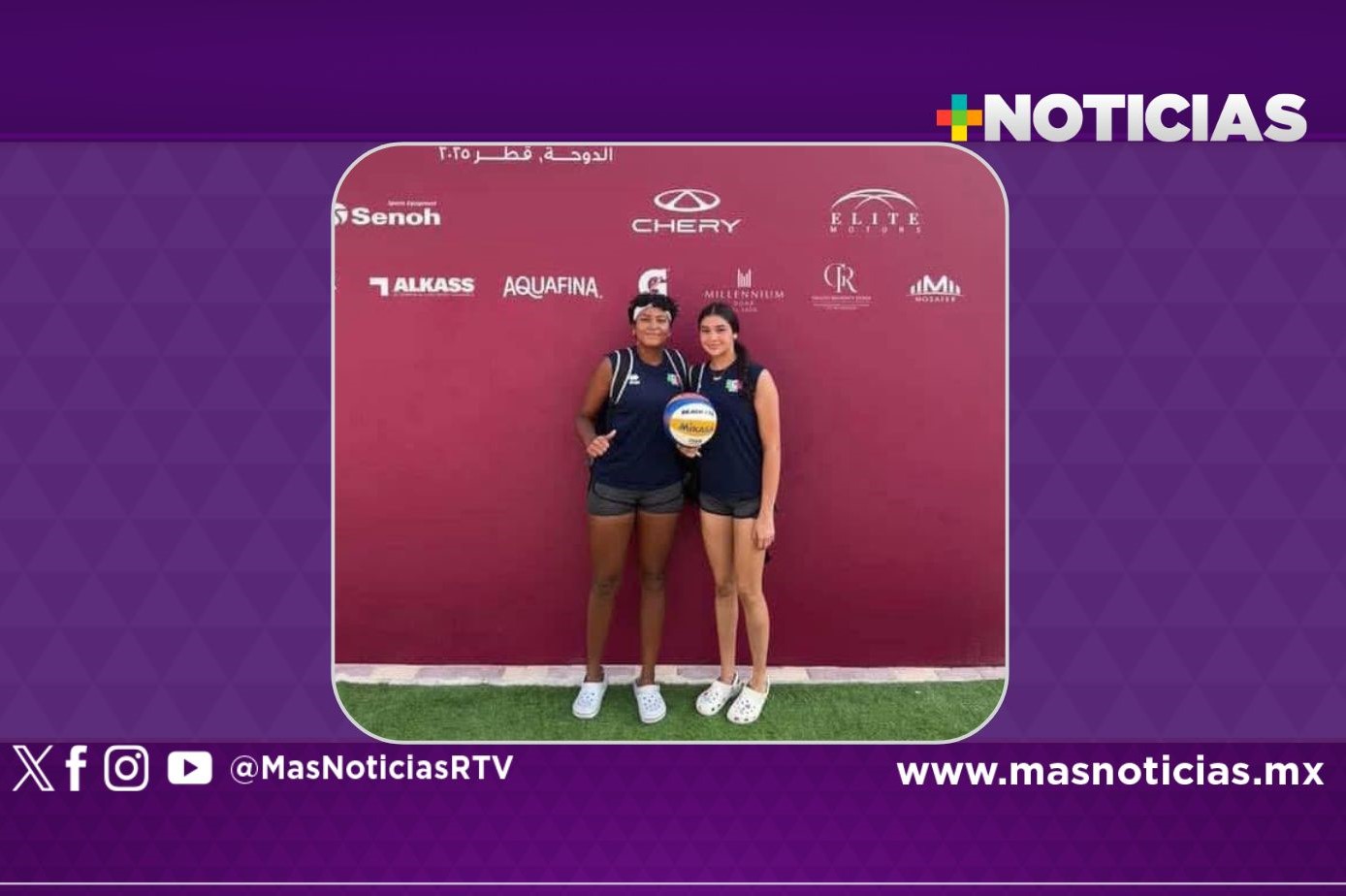 Melina Román y Ángela Pérez avanzan en Mundial de Voleibol de Playa en Qatar