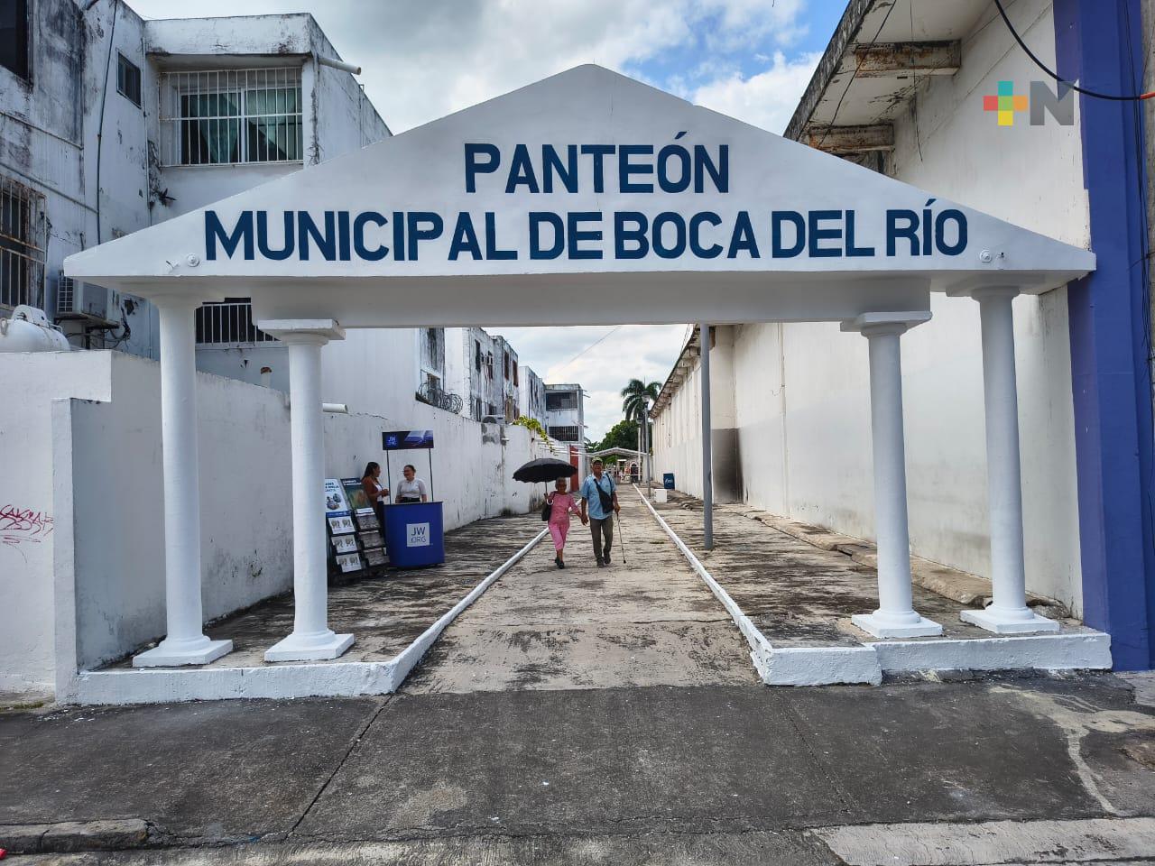 Se espera importante afluencia de visitantes a panteones de Boca del Río