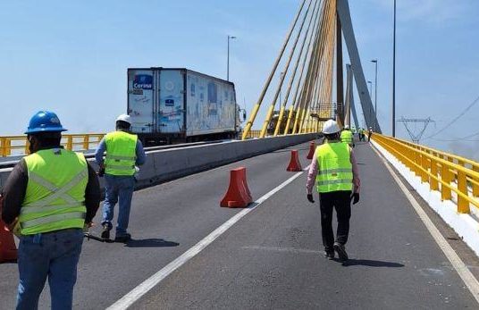 Cerrarán carriles centrales de puente Coatzacoalcos II por trabajos de mantenimiento