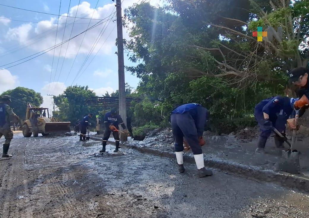 Plan Marina: liberan de escombros y lodo el sector II de Poza Rica