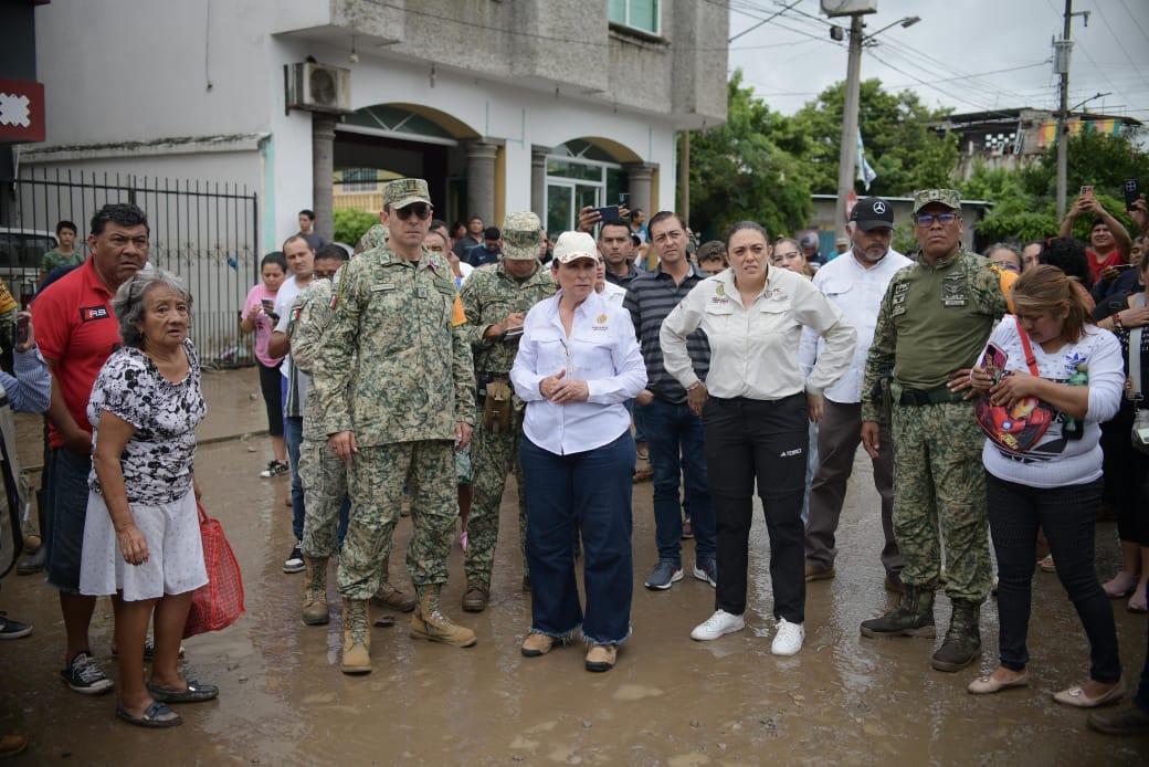 Supervisa Rocío Nahle respuesta interinstitucional ante emergencias por lluvias en Veracruz