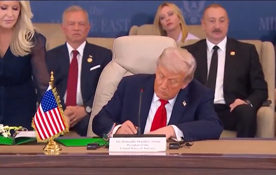 Trump encabeza firma del alto al fuego entre Israel y Hamás