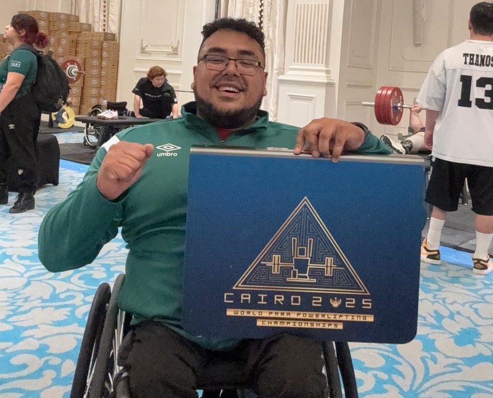 El orizabeño Martín Pérez Sandoval ya está en Egipto para competir en el Mundial de Para Powerlifting