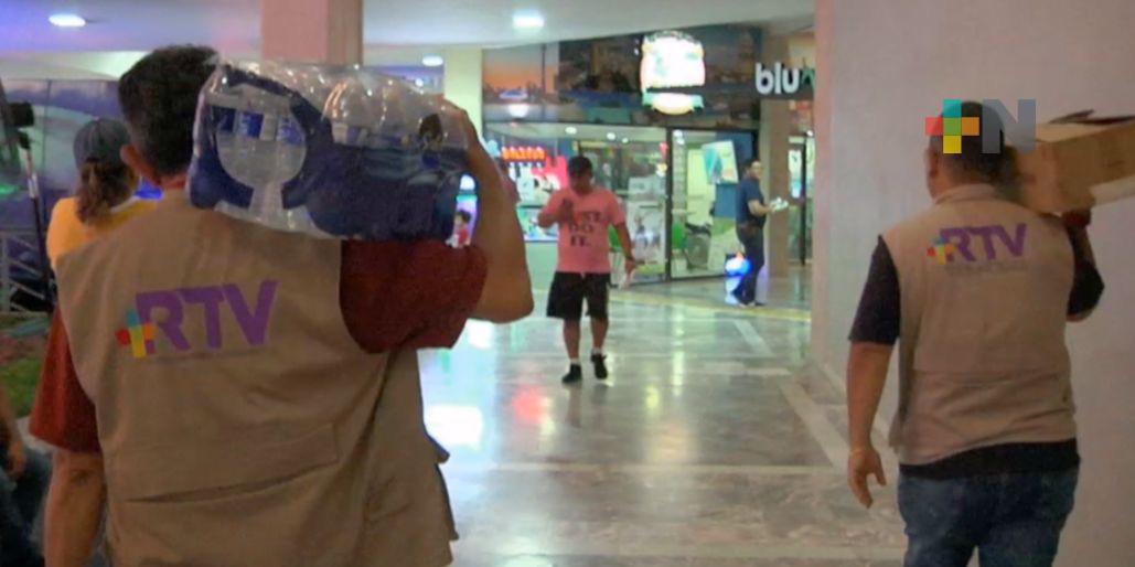 Ciudadanos se suman a la colecta de RTV en apoyo a damnificados del norte de Vera