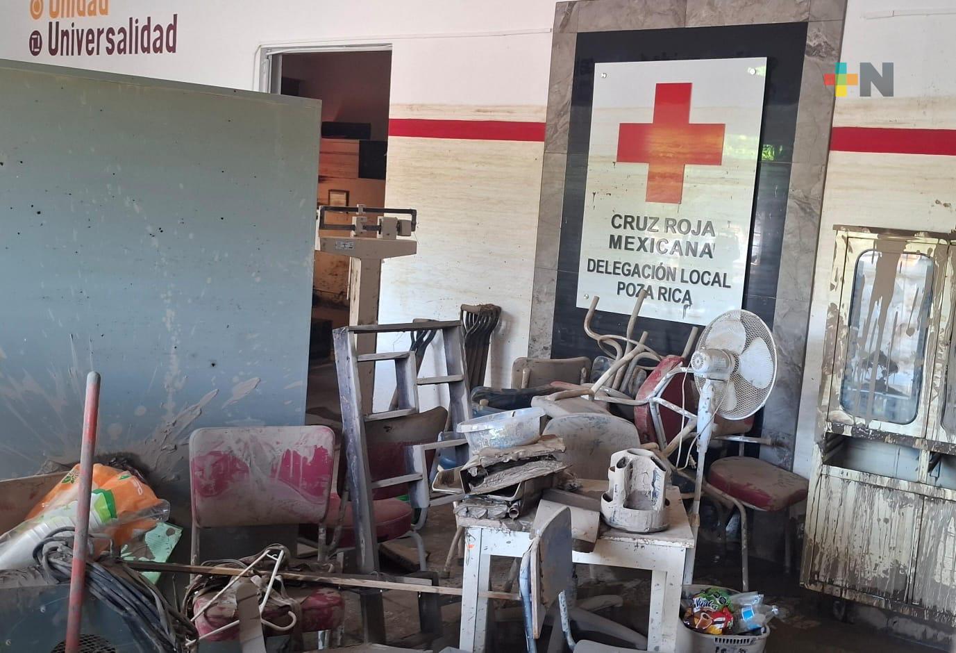 Cruz Roja Poza Rica se recupera tras las inundaciones y continúa brindando apoyo humanitario