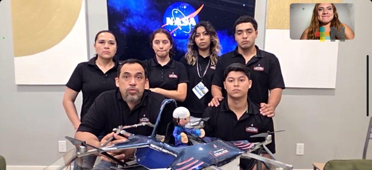 Jóvenes veracruzanos presentan el proyecto “Mantarraya” en la NASA