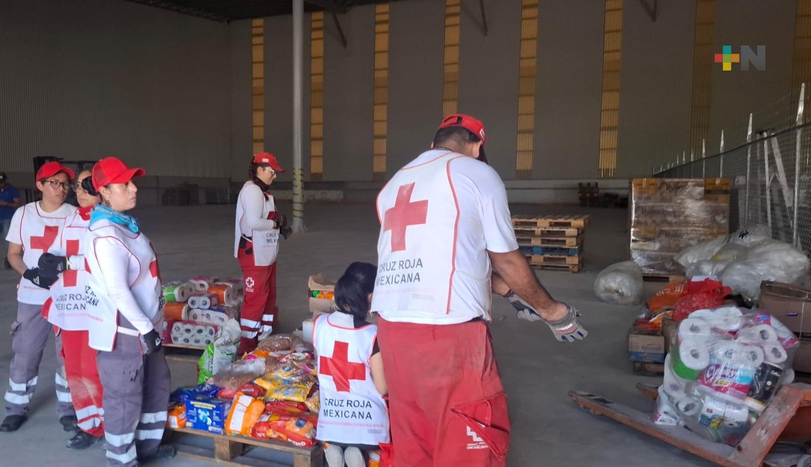 Cruz Roja envía 150 toneladas de ayuda humanitaria a damnificados por inundaciones en el norte de Veracruz