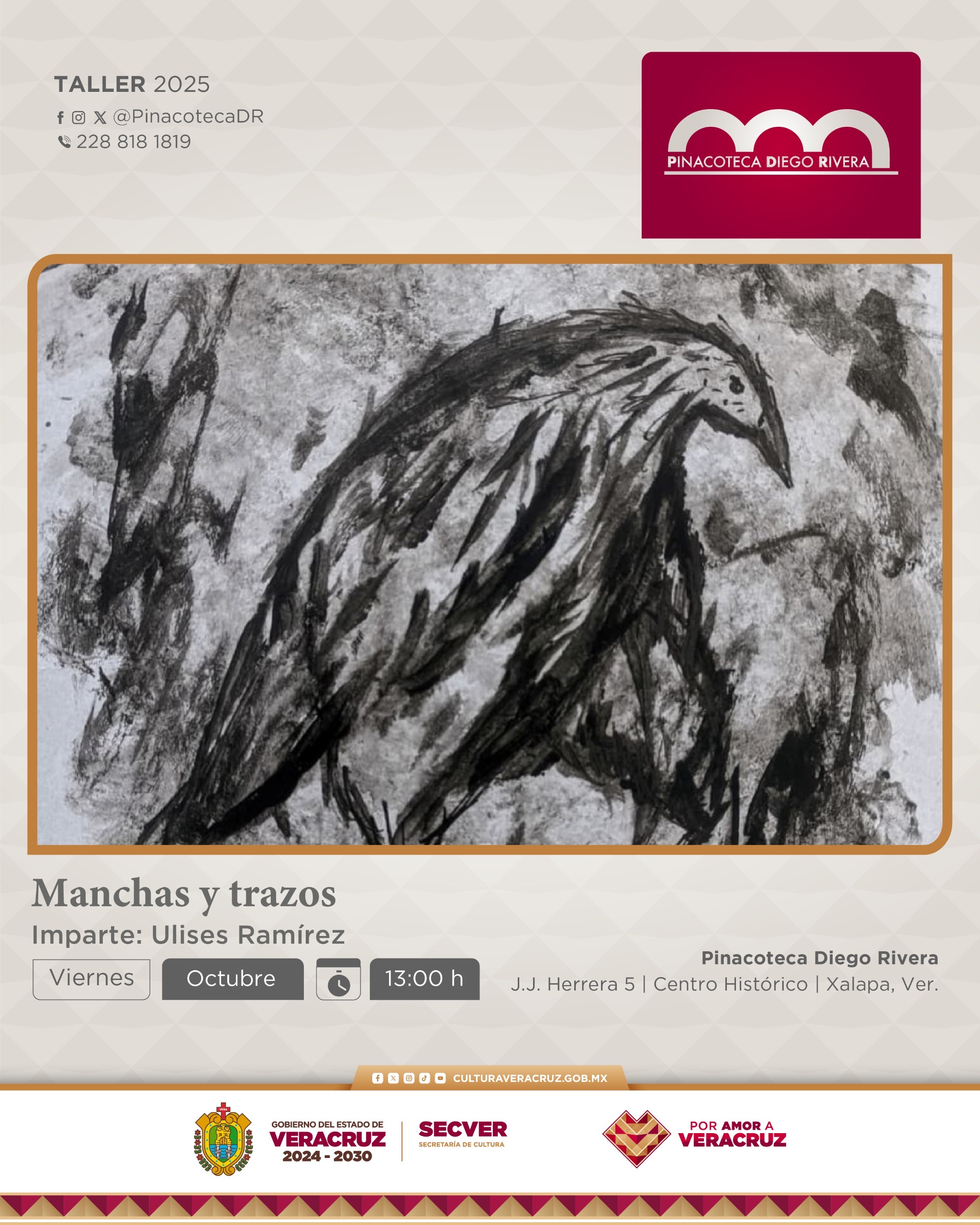 Durante octubre, SECVER invita a participar de los talleres de la Pinacoteca