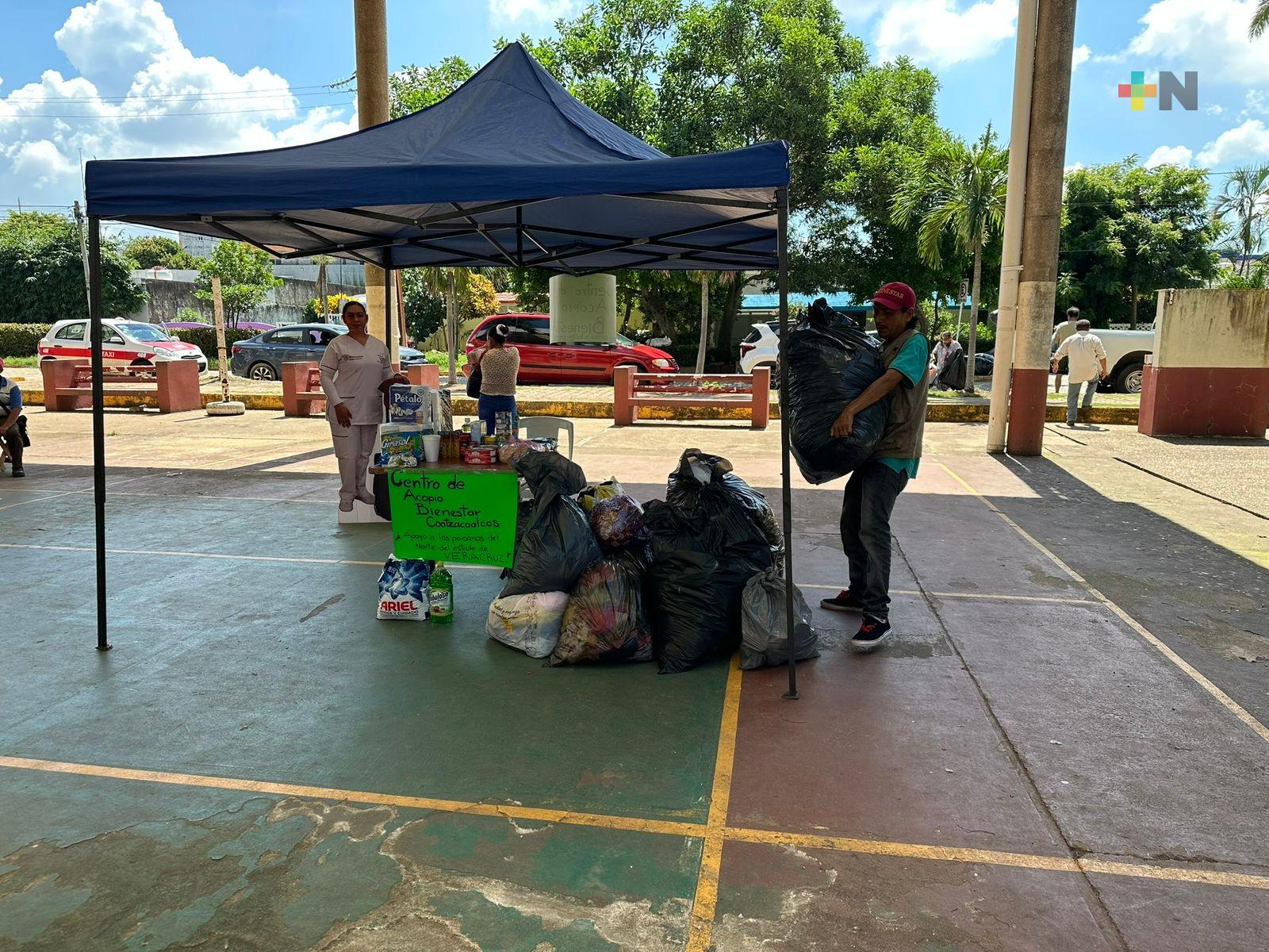 Habitantes del sur de Veracruz se solidarizan con damnificados del norte del estado