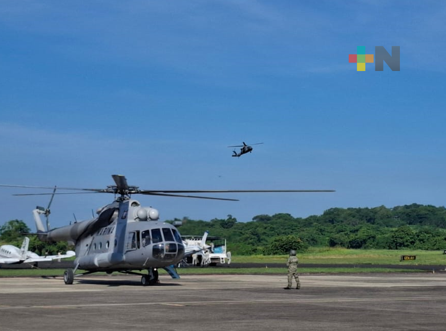 Traslado de personas en helicópteros y atención sanitaria son la prioridad: Rocío Nahle