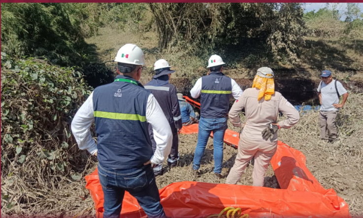 Supervisa Semarnat acciones de atención al derrame de hidrocarburo en Veracruz