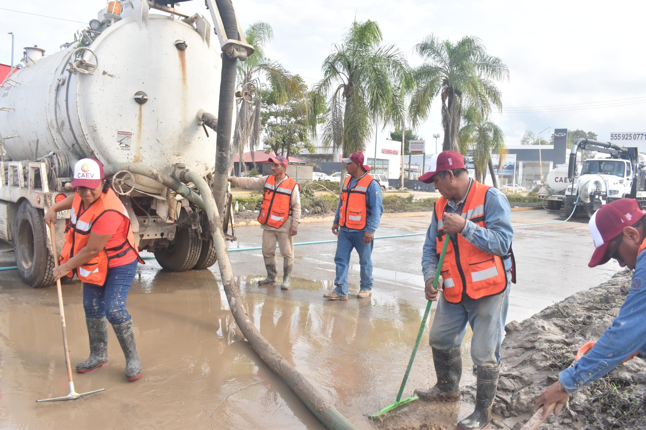 Obreros de Veracruz y Boca del Río se desplazan al norte de Veracruz