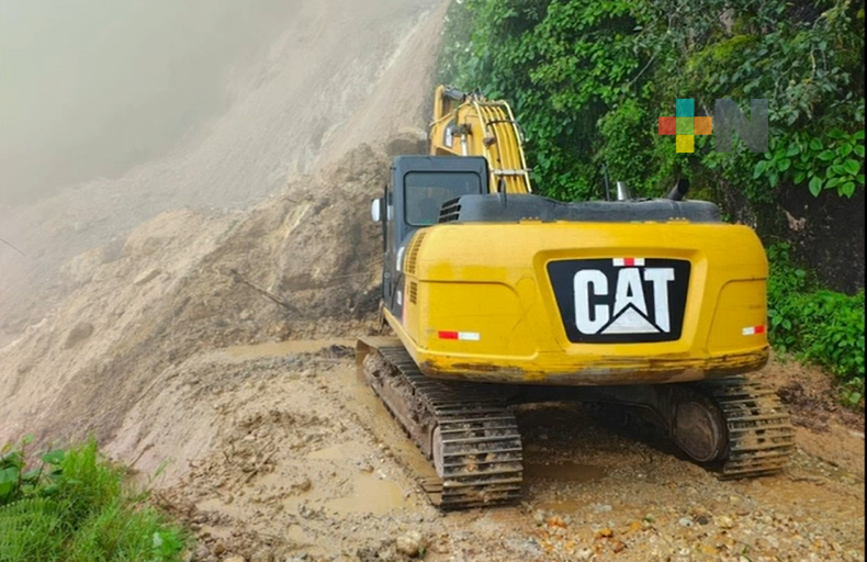 SICT sigue trabajando para habilitar caminos en comunidades del norte de Veracruz