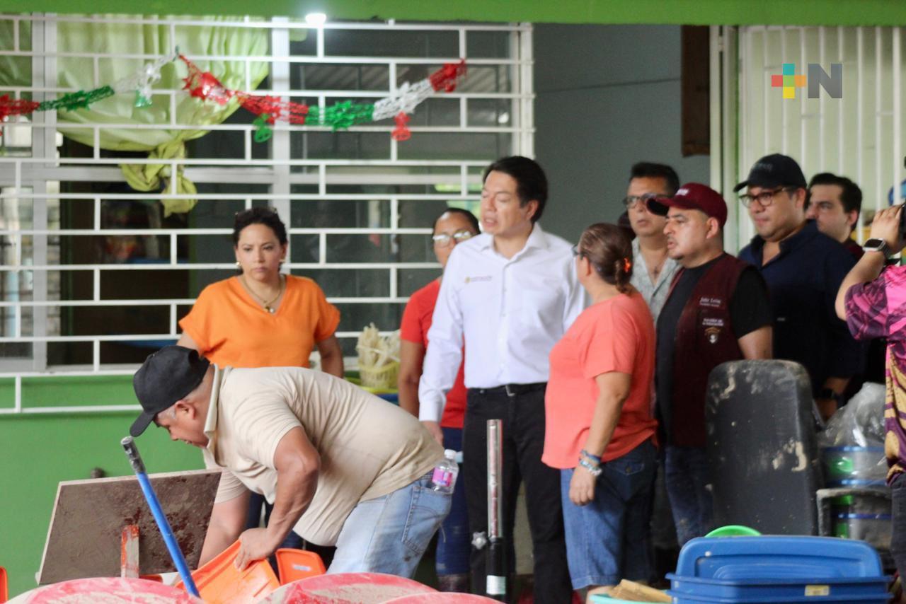 Garantizan la recuperación total de escuelas en Poza Rica