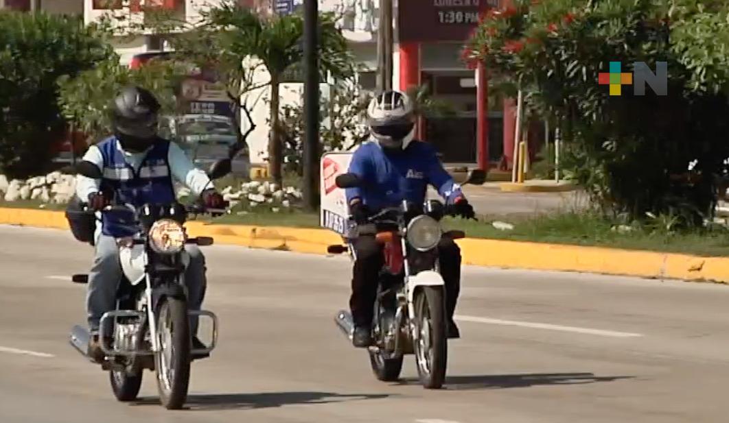 Hasta cuatro llamados de auxilio por accidentes en motocicletas: Bomberos de Veracruz