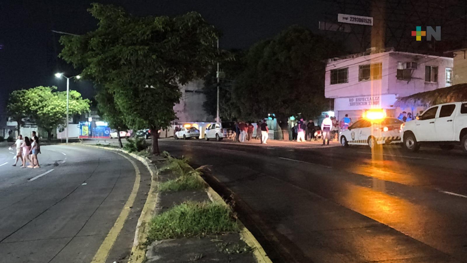 Motociclista pierde la vida en avenida Miguel Alemán de Boca del Río
